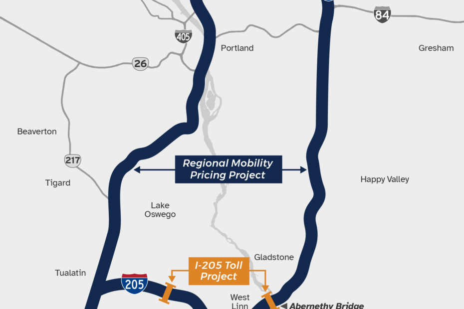 Regional Mobility Pricing Project Map